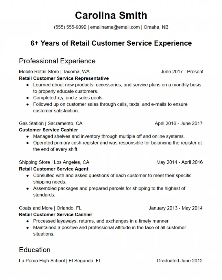 What Does A Retail Customer Service Representative Do